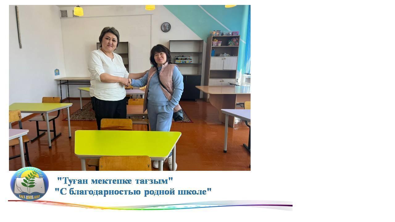 "С благодарностью родной школе"