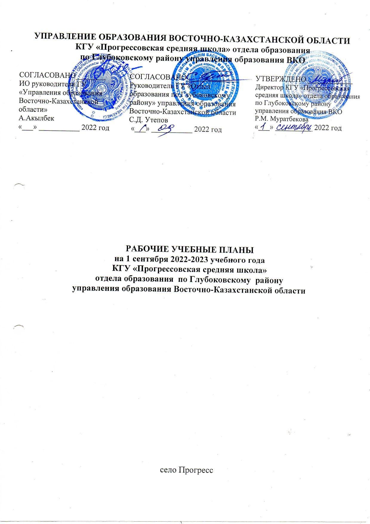 Рабочий учебный план 2022-2023 г.
