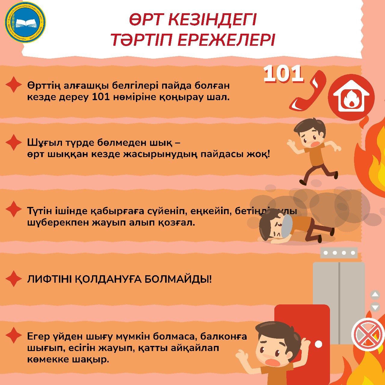 ӨРТ КЕЗІНДЕГІ ТӘРТІП ЕРЕЖЕЛЕРІ