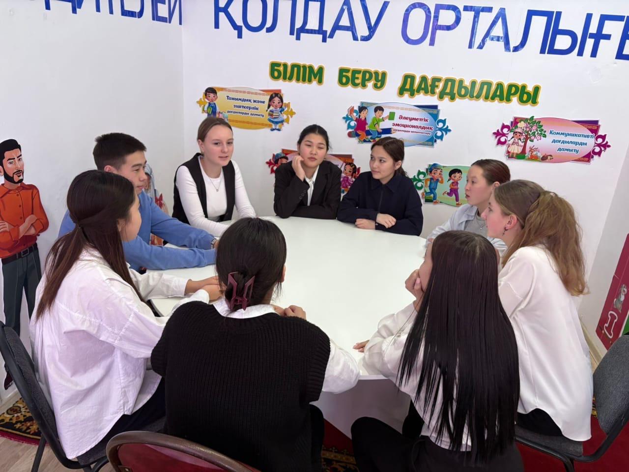Заседание школьного Парламента. Символы РК.
