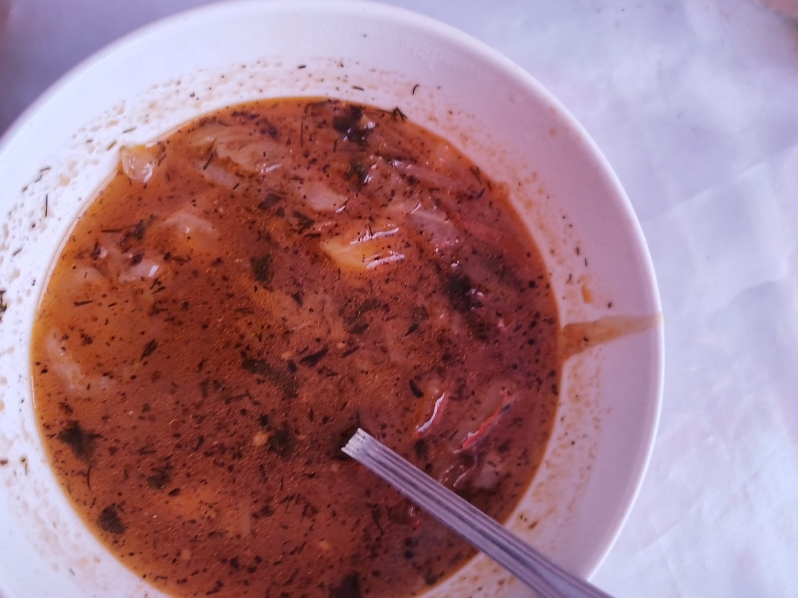 Меню столовая